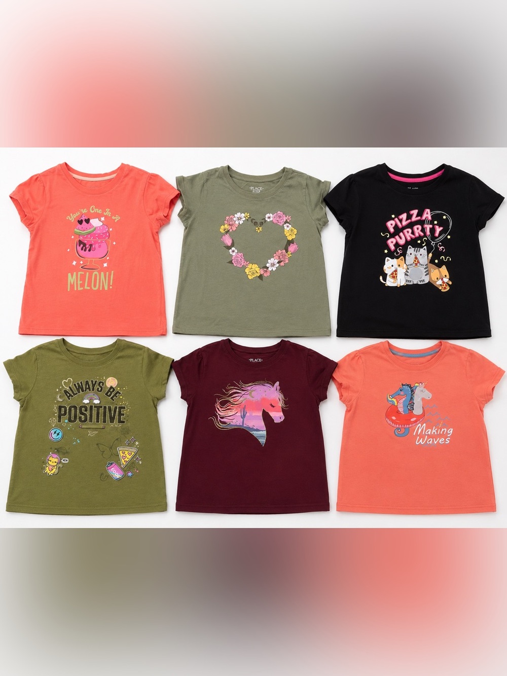 Girl’s Tees- Great for Back to School!! The children’s place and BCG brand